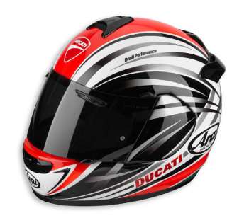 DUCATI Arai Chaser STRIPES ´12 Helm Helmet schwarz rot NEU 2012 