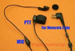Finger PTT earphone 4 Motorola radio 2 pin earpiece 121  