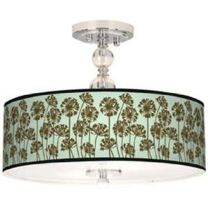  Stacy Garcia African Lily Ice 16 Semi Flush Ceiling Light 