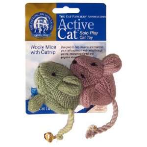  Cat Nip Wool Mouse 2Pk: Pet Supplies