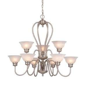  Vaxcel USA CH65309BN Babylon 9 Light Modern Chandelier 