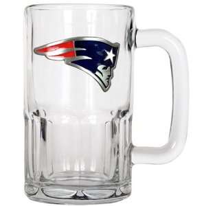    New England Patriots Large Glass Beer Mug