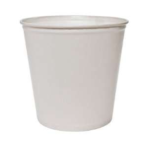    Double Wrapped Paper Bucket Waxed in White