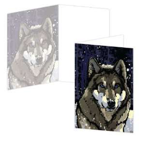  ECOeverywhere Timberwolf Boxed Card Set, 12 Cards and 