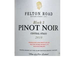  2010 Felton Road Pinot Noir Central Otago Block 3 750ml 