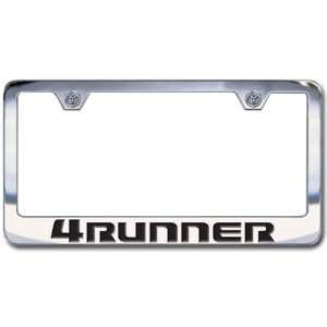  Toyota 4Runner Chrome License Plate Frame, Block Lettering 