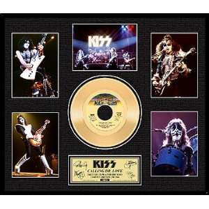  Kiss Calling Dr Love Limited Edtion 24 Kt Gold Record 