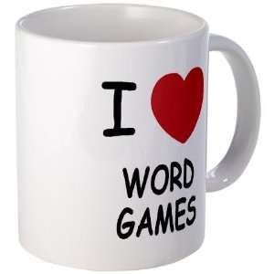  I heart word games Hobbies Mug by  Kitchen 