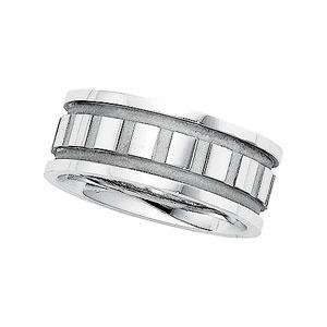   Classic Comfort Fit Wedding Band (7.75 mm) in 14k White Gold Jewelry