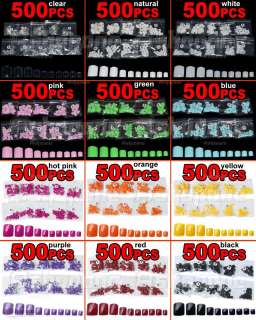  pcs full toe false acrylic nail art tips 100 % new specification 100 