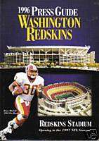1996 Washington Redskins Press Guide  Brian Mitchell  