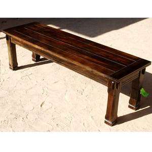   Unique Wooden Backless Bench Dining Room Indoor Outdoor Furniture NEW