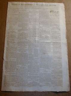   PA newspaper DEATH of GEORGE WASHINGTON Society of Cincinnati notice