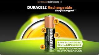 Duracell Pre Charged Rechargeable Batteries Smart Power Recharged