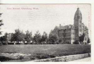 WA ELLENSBURG STATE NORMAL SCHOOL 1918 postcard  