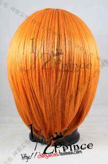 Gintama ★ Kagura Short Cosplay Orange Blonde Wig  