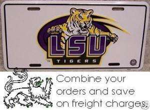 NCAA Aluminum License Plate Louisiana State LSU Tigers  