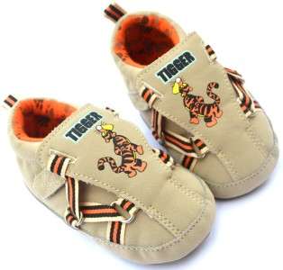 new brown soft sole baby boy shoes UK size 2 3 4  