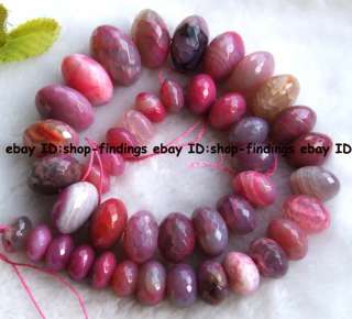 faceted abacus shape crack gradually natural agate gemstone beads 15 5