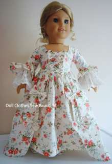   Clothes fits American Girl Elizabeth BEAUTIFUL Gown & Shoes  