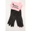 Gummihandschuh Gummi Handschuh Gloves QUEEN OF CLEAN schwarz / pink