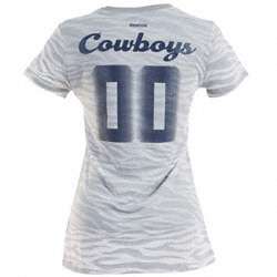 Dallas Cowboys Womens Field Flirt Animal Print Burnout T Shirt 