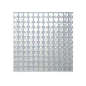 Smart Tiles 11 in. x 11 in. Stainless Peel and Stick Stainless Dots 