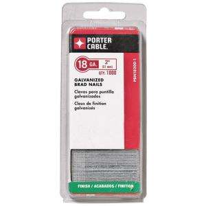 Porter Cable 18 Gauge x 2 in. Brad Nail 1000 per Box PBN18200 1 at The 