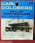 Carl Goldberg 4 40 x 1 1/4 Socket Head Screws (4) GBG316 / 316 for 