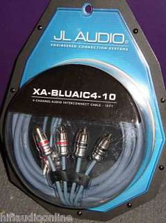 JL AUDIO XA BLUAIC4 10 AUDIO INTERCONNECT CABLE 10FT XABLUAIC4