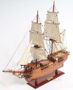 Brig Lady Washington Wood Model Tall Sailing Ship Boat  