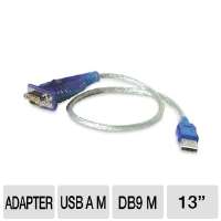Cables To Go 1 Foot USB To Serial Db 9 Male RS 232 Cable