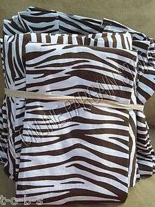   Teen PBT kids Zebra Stripe Set Bed Dorm Room Full Coffee new  