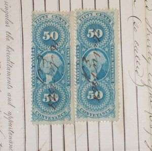 1868 Quit Claim Deed/DETROIT, MI/ R54 Conveyance Stamps  