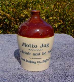 Detrick Distilling, Ohio, Stoneware Motto Mini Jug  