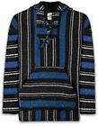 Baja Hoodie Mexican Pullover Poncho Drug Rug MD Outdoor Camping 