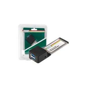 DIGITUS Express Card USB 3.0 2 Port Formfaktor 34 Vista XP WIN7 NEC 