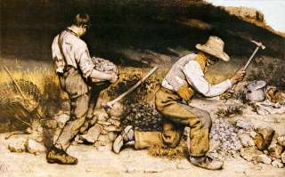 Kunstreproduktion Gustave Courbet Die Steinklopfer  