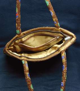 Indianer Kunst Indianer Tasche Perlen bestickt antikes Sammlerstück 