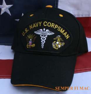 CORPSMAN HAT US NAVY HN CAP DOC MEDIC USS WOWNH HOSPITAL FLEET MARINE 