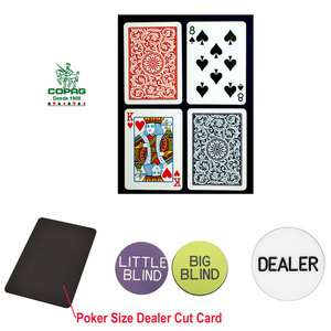 Copag™ Poker Size Plastic Playing Cards & Dealer Kit  