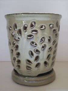 Medium Tall Decorative Ceramic Orchid Pot Supplies Tan  