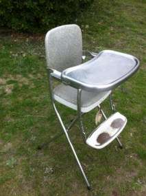 Vintage Cosco Highchair High Chair Chrome High Chair  