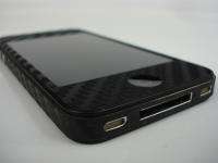iPhone 4 Carbon Fiber Full Body Skin Wrap Black  
