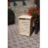 Mülltonnenbox aus Holz Vario III für 1 Tonne, natur