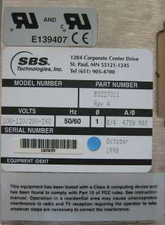 SBS PCI EXPANSION UNIT 182039  