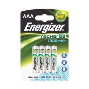 Energizer NiMH Akku AAA Micro 1000 mAh 4er Pack: .de: Elektronik