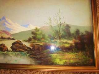 RARE STUNNING Signed HOLLANDER Antique Pastel Painting Chandler Hudson 