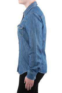 NEU CLARINA lässige Damen Jeansbluse Bluse Hemd Jeanshemd Damenhemd 