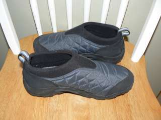   MERRELL Alpine Moc Slip on Shoes Loafers Black Blue NICE Size 6 6.5